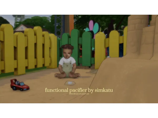 Maxis Match functional pacifier by simsfinds - The Sims 4 Custom Content
