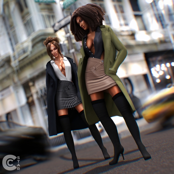 Alpha Criss Cross Asymmetrical Mini Skirt cool_content_star by cool_content_star - The Sims 4 Custom Content