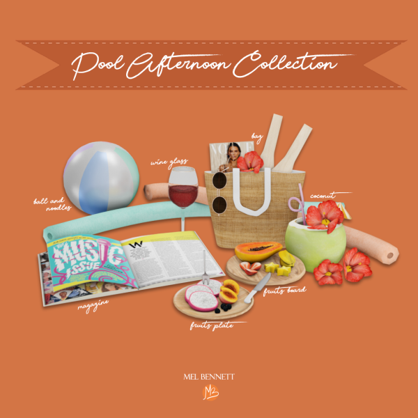 Alpha Pool Afternoon Collection by melbennett - The Sims 4 Custom Content