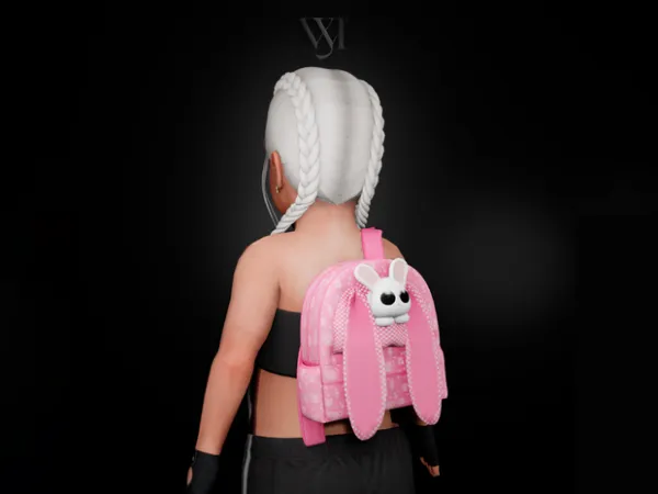 Mix Backpack with rabbit Toddler by simsfinds - The Sims 4 Custom Content