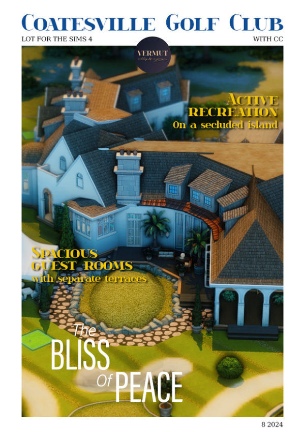 Maxis Match Coatesville Golf Club by simsfinds - The Sims 4 Custom Content