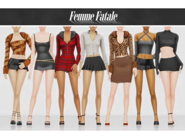 Alpha [B0T0XBRAT] Femme Fatale by simsfinds - The Sims 4 Custom Content