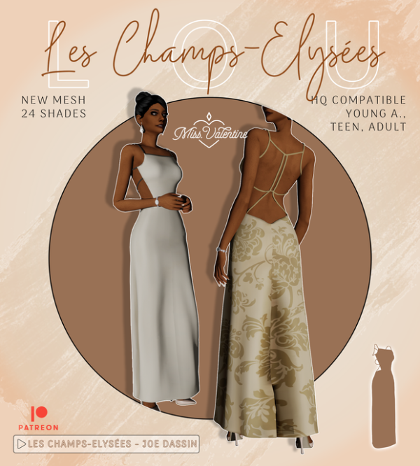 Alpha Exclusive Pieces (Les Champs Elysées) by simsfinds - The Sims 4 Custom Content