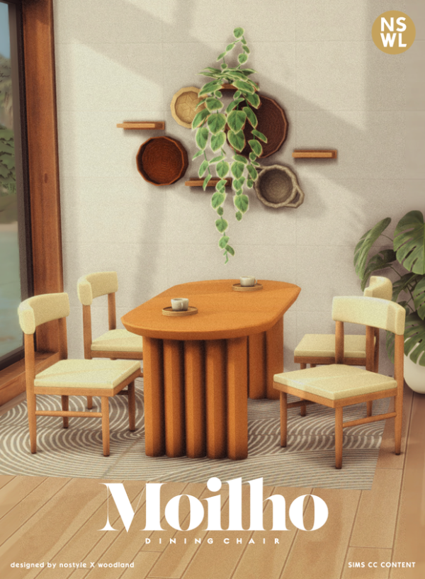 Maxis Match moilho Dining Chair by simsfinds - The Sims 4 Custom Content