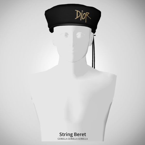 Alpha String Beret by simsfinds - The Sims 4 Custom Content