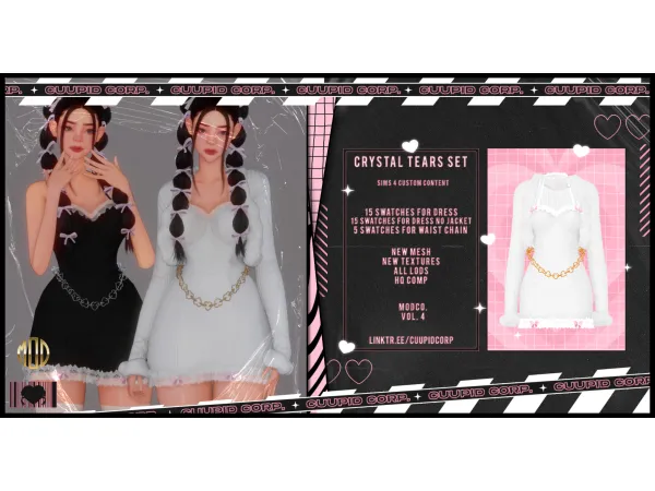 Alpha cuupid corp crystal tears set by missme12 - The Sims 4 Custom Content