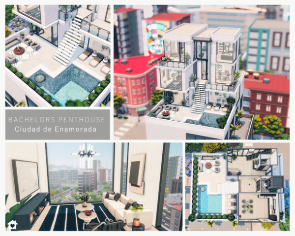 Maxis Match Bachelors Penthouse 43310450277903 by simsfinds - The Sims 4 Custom Content
