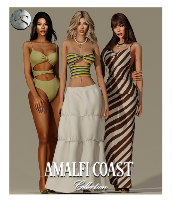 Alpha CAMUFLAJE AMALFI COAST Collection by simsfinds - The Sims 4 Custom Content