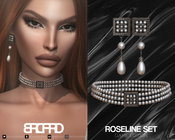 Alpha ROSELINE SET GAME EDITION by simsfinds - The Sims 4 Custom Content