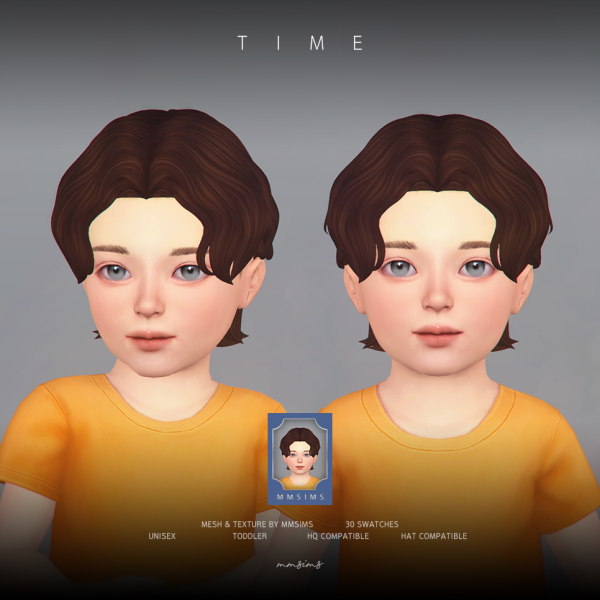 Maxis Match MMSIMS Hair Time PU by simsfinds - The Sims 4 Custom Content