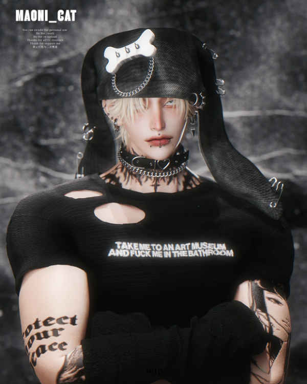 Alpha [Maoni_cat]Lop eared rabbits HAT by simsfinds - The Sims 4 Custom Content