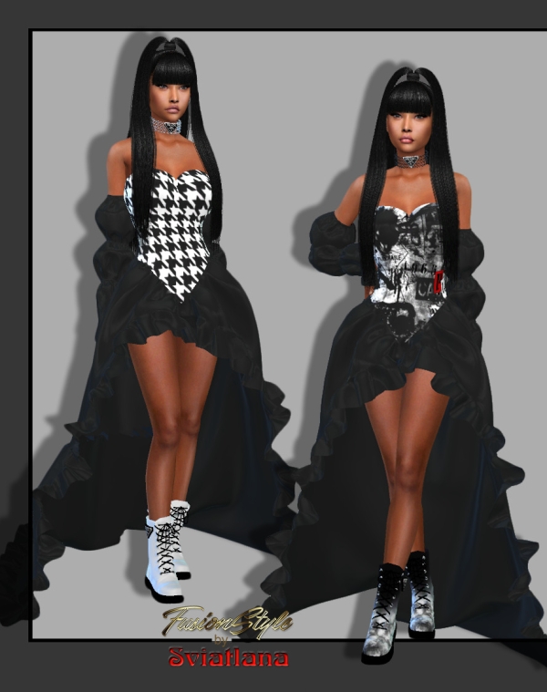 Alpha Dress by fusionstylesims4 - The Sims 4 Custom Content