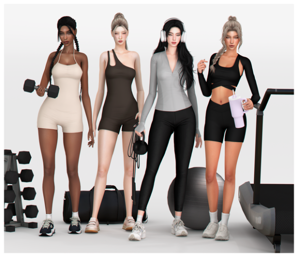 Mix Gym Basics Collection by simsfinds - The Sims 4 Custom Content