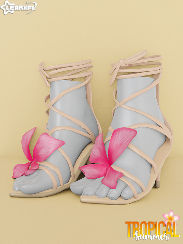 Alpha Tropical Summer Strap Shoes [1013 Items] by simsfinds - The Sims 4 Custom Content