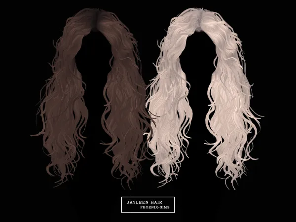 Alpha Jayleen Hair - The Sims 4 Custom Content