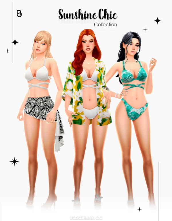 Maxis Match SUNSHINE CHIC by simsfinds - The Sims 4 Custom Content