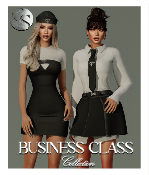 Alpha CAMUFLAJE DESIGNER Business Class Collection (2 outfits Hat Earrings) by simsfinds - The Sims 4 Custom Content