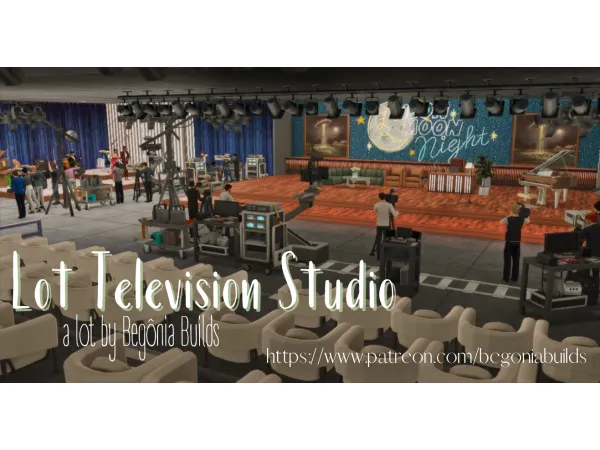 Maxis Match Television Studio Files Free by simsfinds - The Sims 4 Custom Content