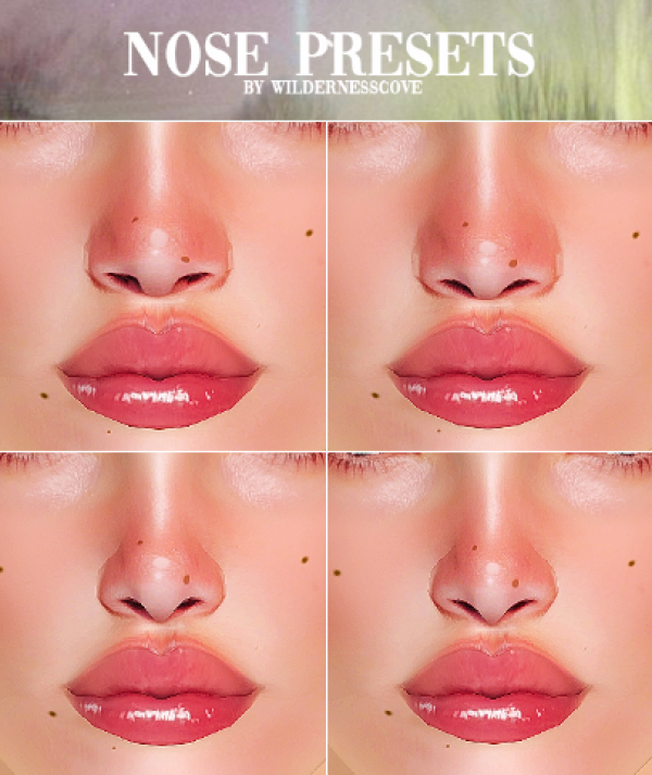 [wildernesscove] Nose Preset1 4 by simsfinds - The Sims 3 Custom Content