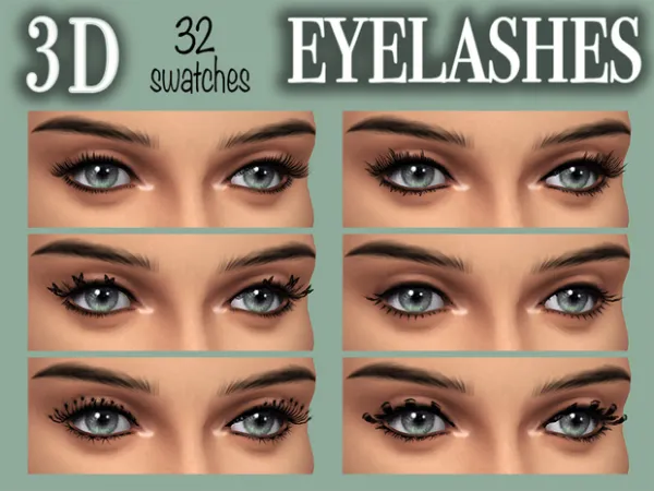 Alpha 3d Eyelashes_feminine by lyonalife - The Sims 4 Custom Content