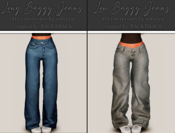 BAGGY JEANS BAGGY JEANS BAGGY JEANS by simsfinds - The Sims 3 Custom Content