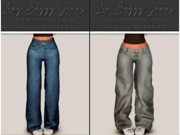 BAGGY JEANS BAGGY JEANS BAGGY JEANS - The Sims 3 Custom Content