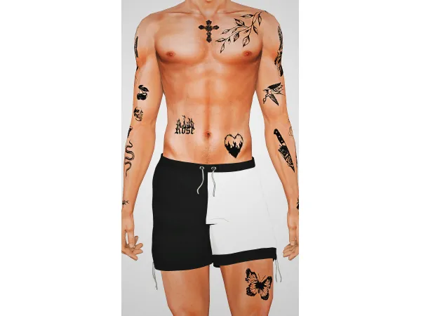 Male Tattoos - The Sims 3 custom content