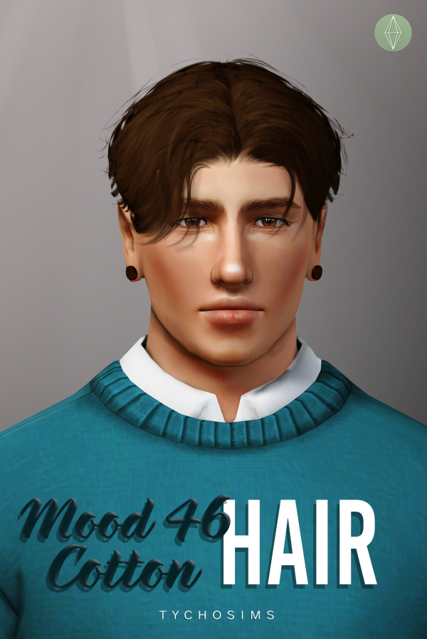Mood46 Cotton Hair 4to3 by simsfinds - The Sims 3 Custom Content