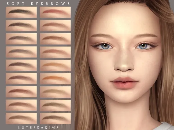Mix Soft Eyebrows - The Sims 4 Custom Content