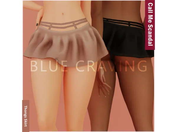 Blue Craving - Thongs Top