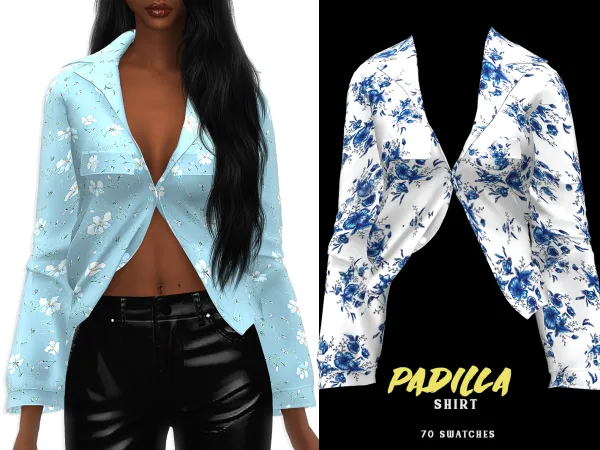 Alpha Padilla Shirt by grafity-cc - The Sims 4 Custom Content