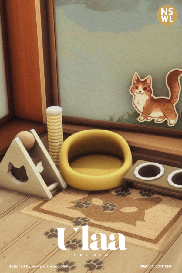 Maxis Match Ulaa PetBed by simsfinds - The Sims 4 Custom Content
