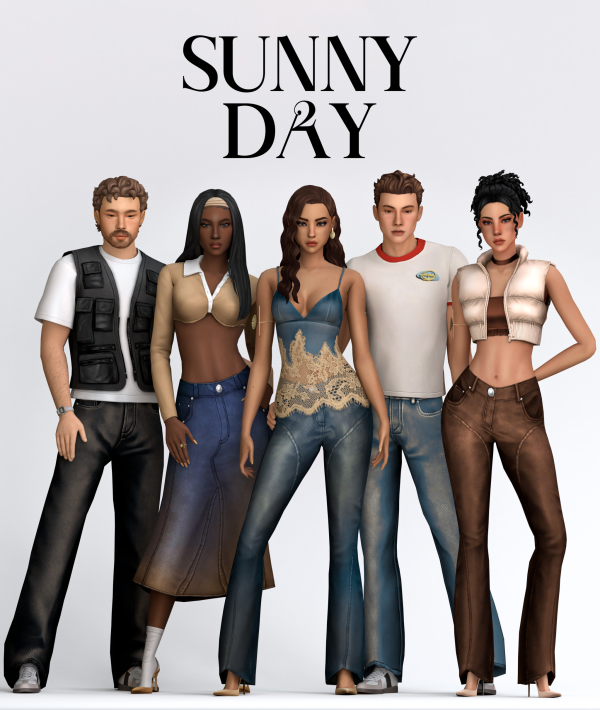 Maxis Match Sunny Day 2 (37 Items) by simsfinds - The Sims 4 Custom Content