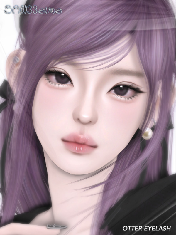 Alpha Otter Eyelash by simsfinds - The Sims 4 Custom Content