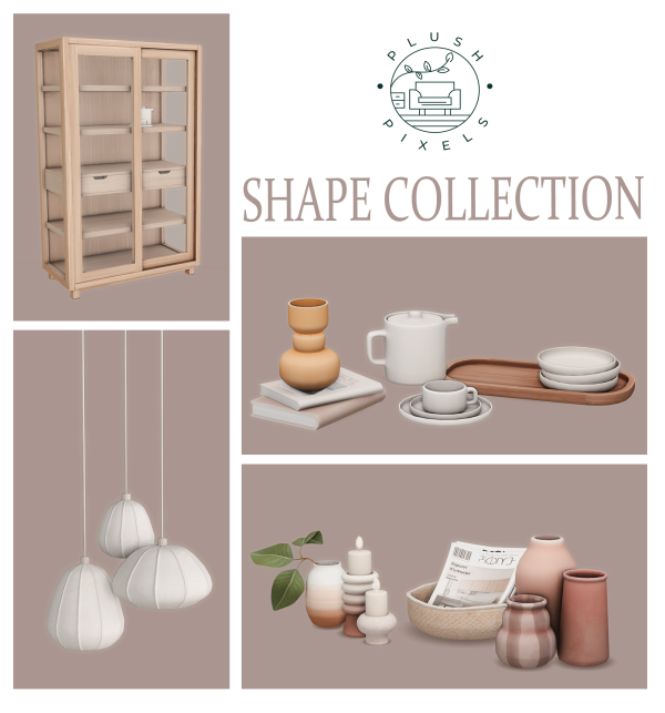 Maxis Match shape collection dining room by simsfinds - The Sims 4 Custom Content