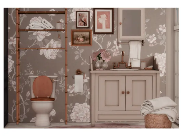 Alpha Bayfront powder room by Pinkbox AnYe - The Sims 4 Custom Content