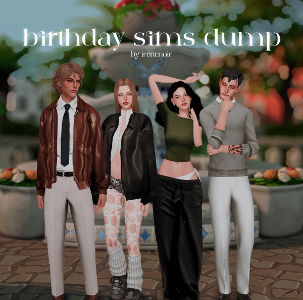 Maxis Match birthday gift sims dump by simsfinds - The Sims 4 Custom Content