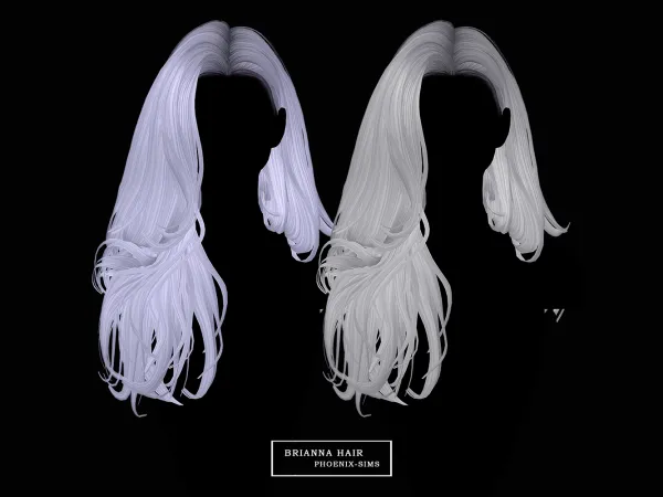 Alpha Brianna Hair by phoenixsims4 - The Sims 4 Custom Content