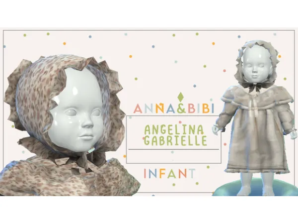 Maxis Match Angelina Gabrielle Vintage [AnnaBibi] - The Sims 4 Custom Content