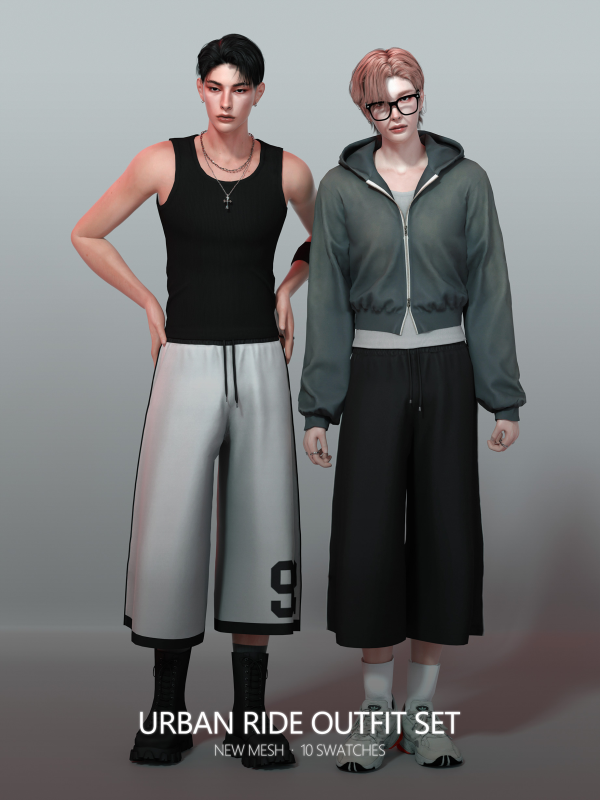 Alpha [RONA] Urban Ride Outfit Set by simsfinds - The Sims 4 Custom Content