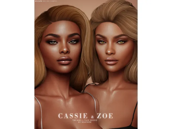 Alpha FACE MASK AND SKIN OVERLAY COLLECTION by BoatAom - The Sims 4 Custom Content