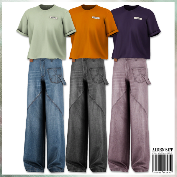 Alpha Aiden Set by simsfinds - The Sims 4 Custom Content