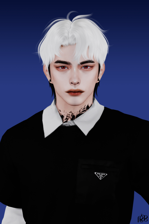 Alpha REINA HAIR 111P by simsfinds - The Sims 4 Custom Content