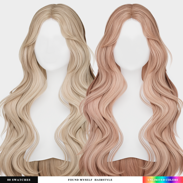 Alpha Found Myself Hairstyle by simsfinds - The Sims 4 Custom Content