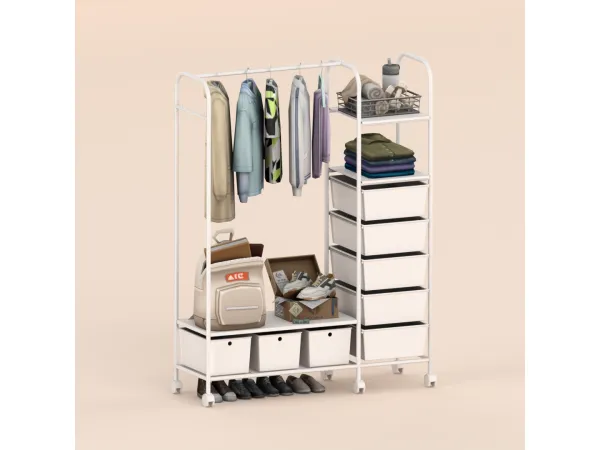 Maxis Match Floor standing clothes hanger by GUA - The Sims 4 Custom Content