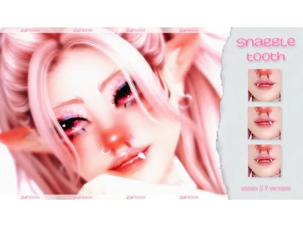 Mix Snaggletooth by zynoox - The Sims 4 Custom Content