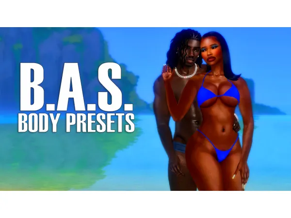 Mix BAS BODY PRESETS land by simsfinds - The Sims 4 Custom Content