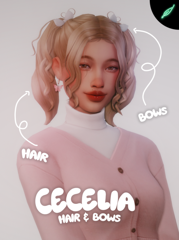 Maxis Match cecelia hair bows by simsfinds - The Sims 4 Custom Content