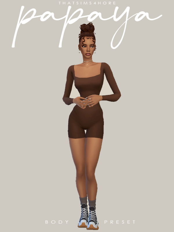 Mix Papaya body preset by simsfinds - The Sims 4 Custom Content