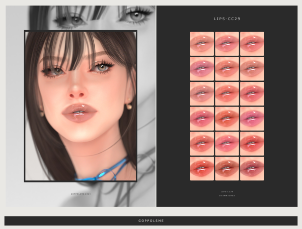 Alpha GPME GOLD Lips CC29 by simsfinds - The Sims 4 Custom Content